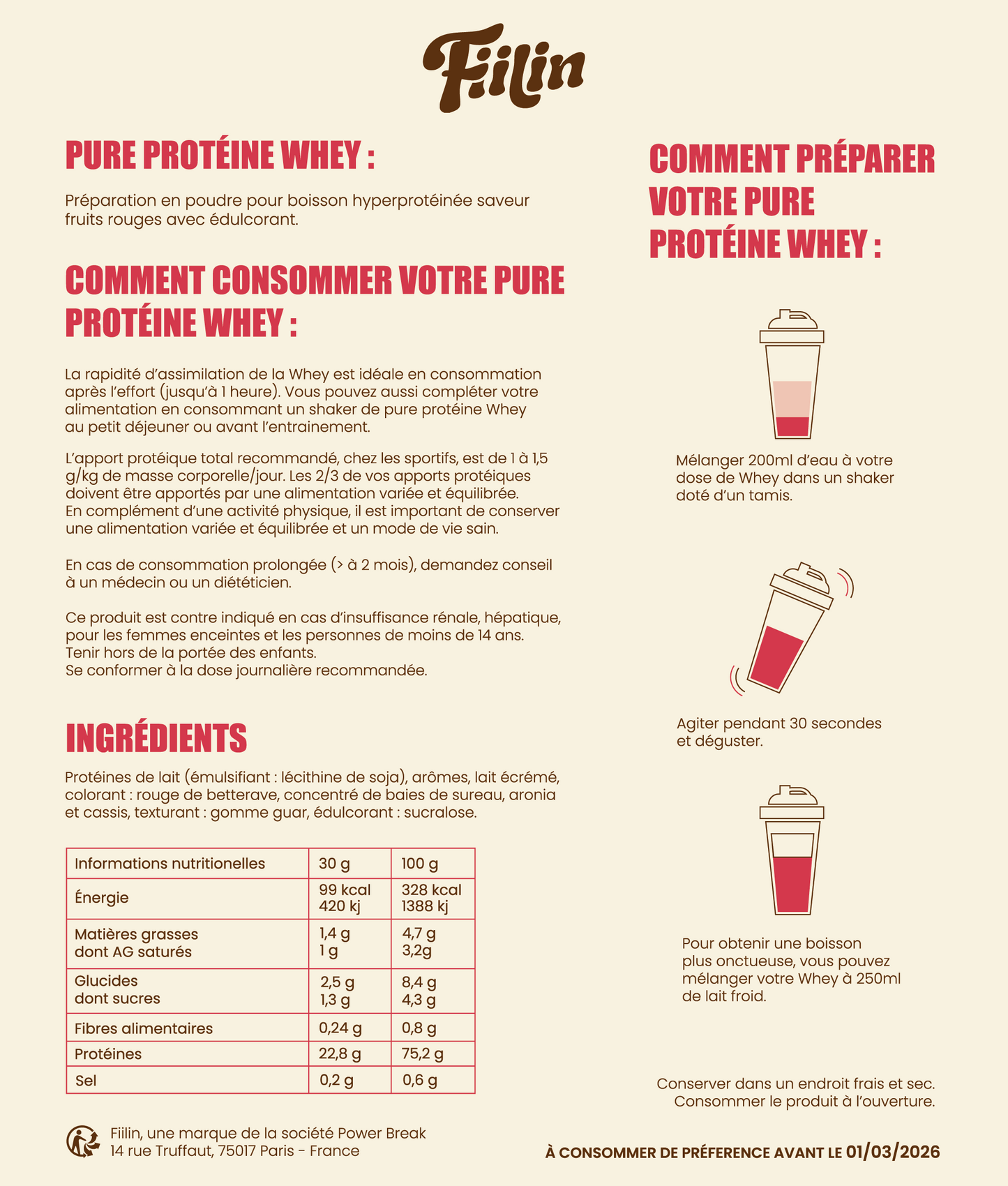 Whey Red Fruits