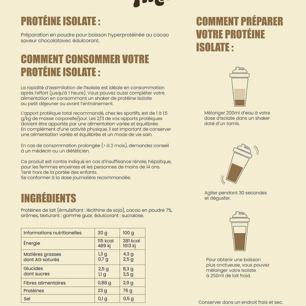 
                      
                        Isolate Chocolat
                      
                    